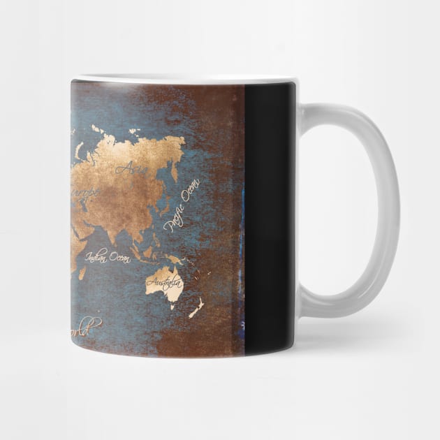 world map gold #map #worldmap by JBJart